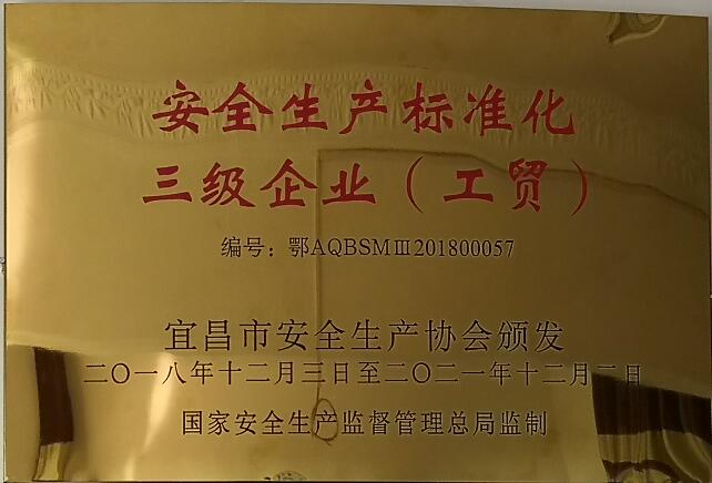 2018安全生產(chǎn)標(biāo)準(zhǔn)化三級企業(yè)
